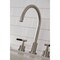 Kingston Brass KS8728CKL Widespread Kitchen Faucet with Plastic Sprayer, Brushed Nickel KS8728CKL - alternate 3